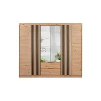 Šatní skříň Majorka Barva korpusu: Dub artisan, Rozměry: 250 cm, Dveře: Dub artisan + zrcadlo