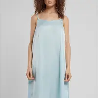 Dámská noční košile Viscose Satin - modrá