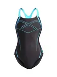 ARENA Jednodielne plavky 'Graphic Pro Back'  vodová / čierna