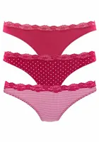 LASCANA Tangá  brusnicová / biela