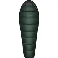 Hannah JOFFRE 80 190L Múmiový spací vak, tmavo zelená, veľkosť 210 cm - ľavy zips