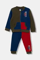 Dětská bavlněná tepláková souprava Guess 2-pack tmavomodrá barva, N5YG09 KA6R4