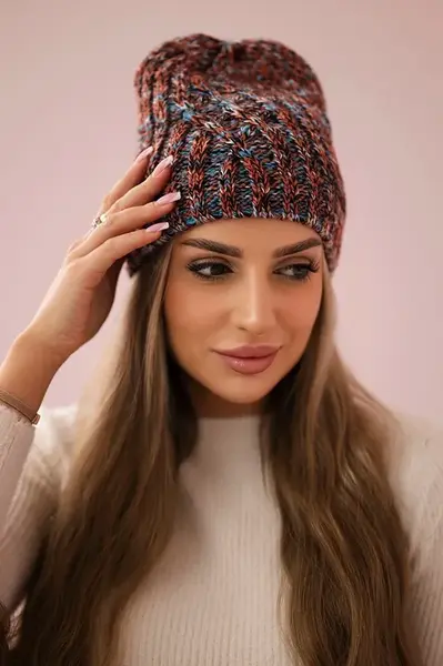 Kesi Fleecová čepice Merry K225 v červené barvě