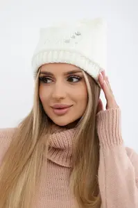 Kesi Dámská čepice Larisa K395 ecru