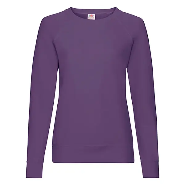 Purple sweatshirt classic light Fruit of the Loom