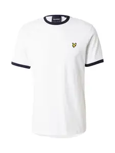 Lyle & Scott Tričko 'Ringer'  tmavomodrá / žltá / biela