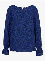 Orsay Černo-modrá dámská květovaná halenka - Dámské