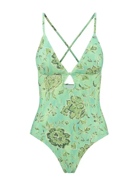 Shiwi Jednodielne plavky  zelená / zmiešané farby