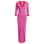 ADIDAS ORIGINALS Šaty 'Adicolor Classics'  fuksia / červená