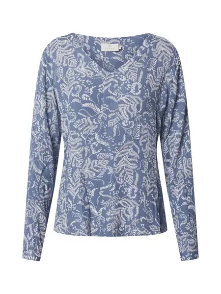 Kaffe Blúzka 'Geisa'  dymovo modrá / biela