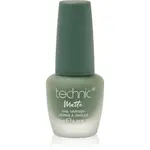 Technic Cosmetics Matte Nail Varnish dlouhotrvající lak na nehty s matným efektem odstín Green Whit Envy 12 ml