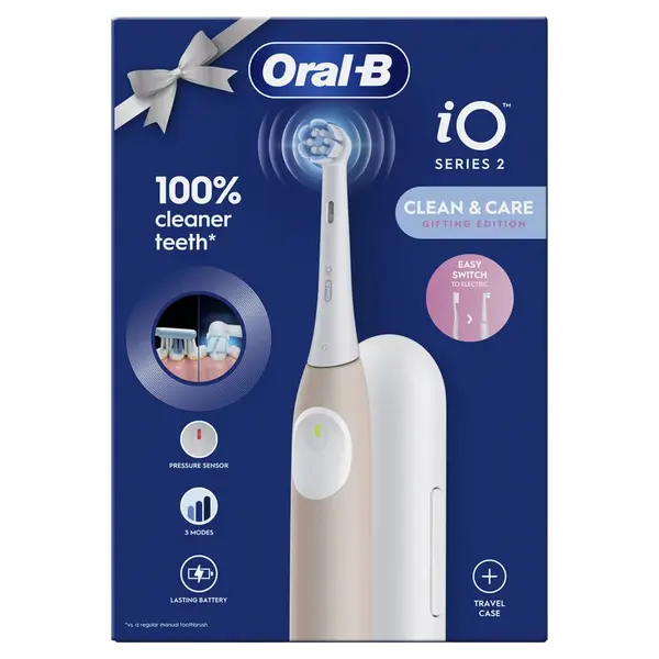 ORAL-B iO 2 Elektrický kartáček světle růžový + cestovní pouzdro