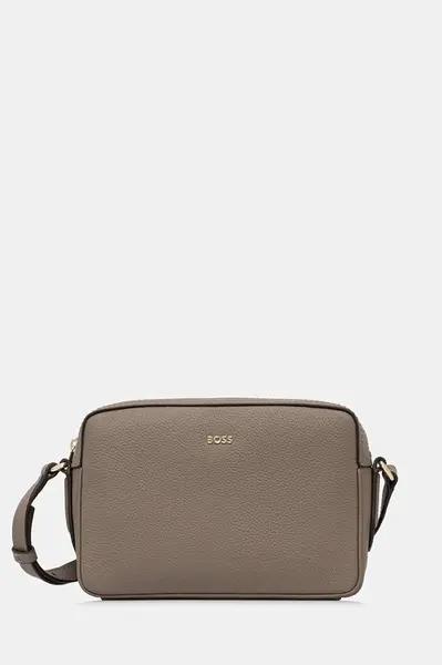 Kožená kabelka BOSS Lenah Crossbody