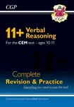 11+ CEM Verbal Reasoning Complete Revision and Practice - Ages 10-11 (with Online Edition) - CGP Books