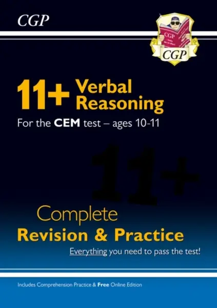 11+ CEM Verbal Reasoning Complete Revision and Practice - Ages 10-11 (with Online Edition) - CGP Books