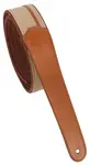 Taylor Vegan Leather Strap Tan With Natural Textile Trim