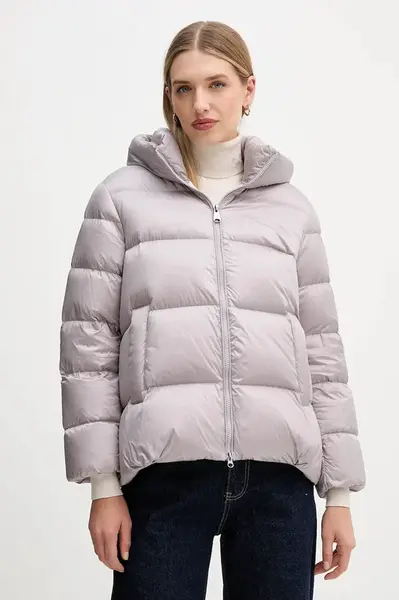 Péřová bunda Hetrego ARINA fialová barva, zimní, oversize, 8P600