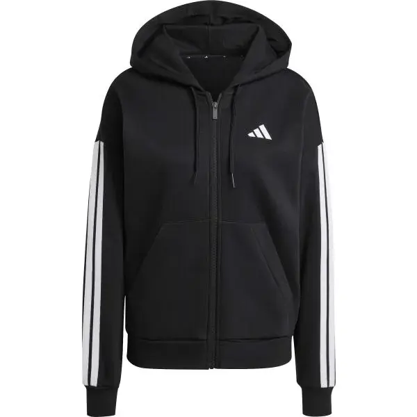 adidas ESSENTIALS 3-STRIPES HOODIE Dámská mikina, černá, velikost