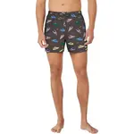 Nike MULTI PRINT Pánské plavecké šortky, hnědá, velikost