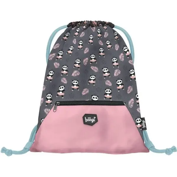 BAAGL PANDA Sáček, růžová, velikost