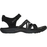 Skechers REGGAE SLIM - MEADOW GRAZER Dámské sandály, černá, velikost