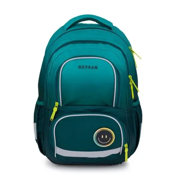 Oxybag NEXT STICKERS Školní batoh, tmavě zelená, velikost