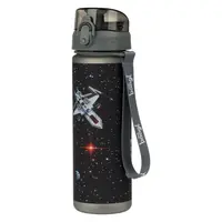 BAAGL PIXEL SPACE 500 ML Tritanová láhev, černá, velikost 500 ML