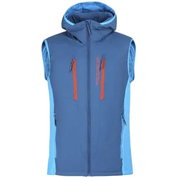 PROGRESS VENDOR VEST Pánská hybridní vesta, modrá, velikost XXL