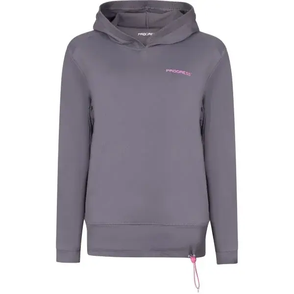 PROGRESS DOMINANTA Dámská mikina s kapucí, šedá, velikost