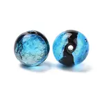 Handmade Silver Foil Glass Beads