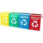 Sada tašek na tříděný odpad SIXTOL Sort Easy 4 Carton 4x36l