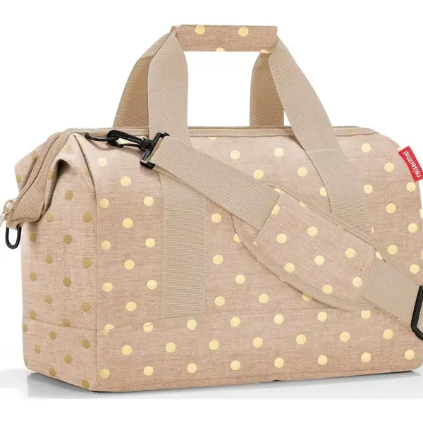 Dámská cestovní taška Reisenthel Allrounder M Metallic Dots Coffee