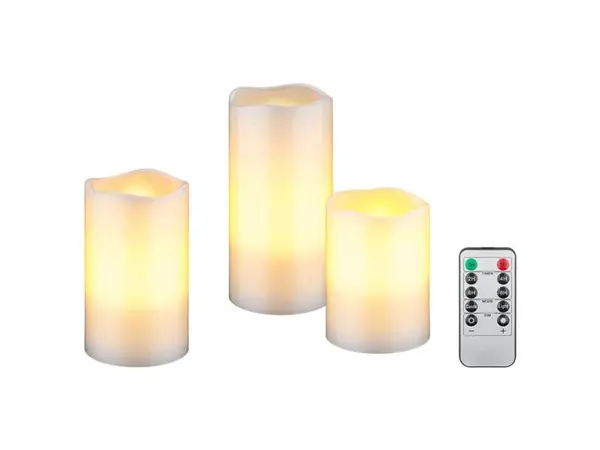 Vosková LED svíčka GOOBAY 74368 sada 3ks