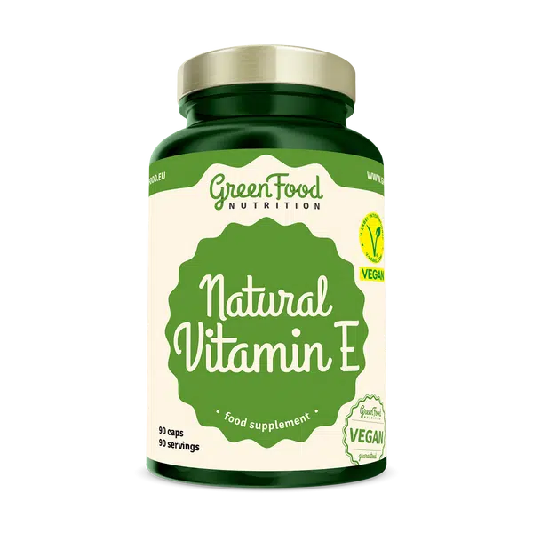 GREENFOOD NUTRITION Natural Vitamin E 90 kapslí