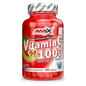AMIX Vitamin C 1000 mg s extraktem z šípků 100 kapslí