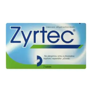 ZYRTEC 10 mg 7 potahovaných tablet