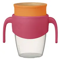 B.BOX 360° netekoucí učící hrneček růžový/oranžový 250 ml