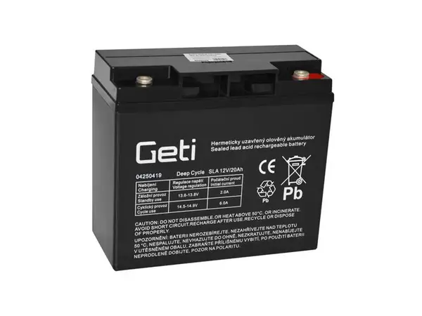 Baterie olověná 12V  20Ah GETI
