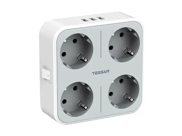 Zásuvka rozbočovací TEESAN TS-302-DE - rozbaleno - roztržený obal