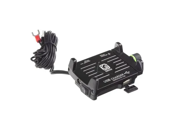 Držák telefonu na kolo/motocykl STU r12usb s USB nabíječkou