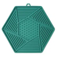 EPIC PET Lick & Snack lízací podložka hexagon světle zelený 17 x 15 cm