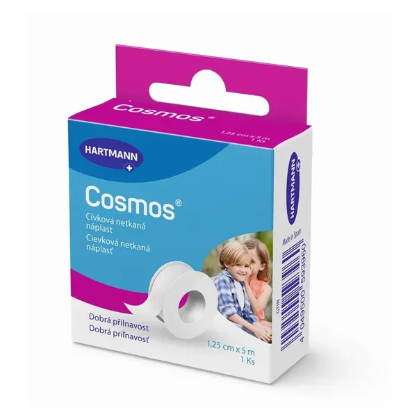 COSMOS Cívková jemná náplast 1,25 cm x 5 m