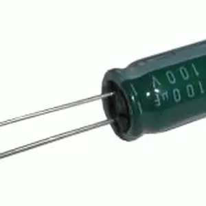 Kondenzátor elektrolytický 100M/100V 13x22-5     rad.C  *