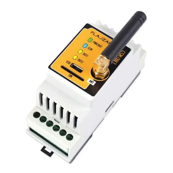 Dálkové ovládání GSM FLAJZAR GSM-DIN3 na DIN lištu