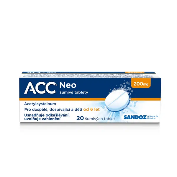 ACC 200 NEO 20x200 mg šumivých tablet