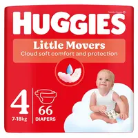 HUGGIES dětské plenky Little Movers 4 velikost 7-18 kg 66 kusů