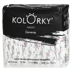 KOLORKY NIGHT Noční jednorázové EKO plenky M (5-8 kg) 21 kusů