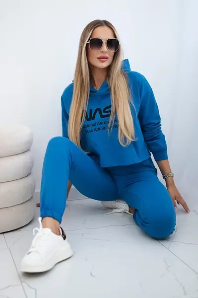 Set s potiskem džíny