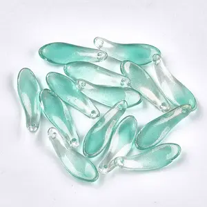 Spray Painted Glass Pendants
