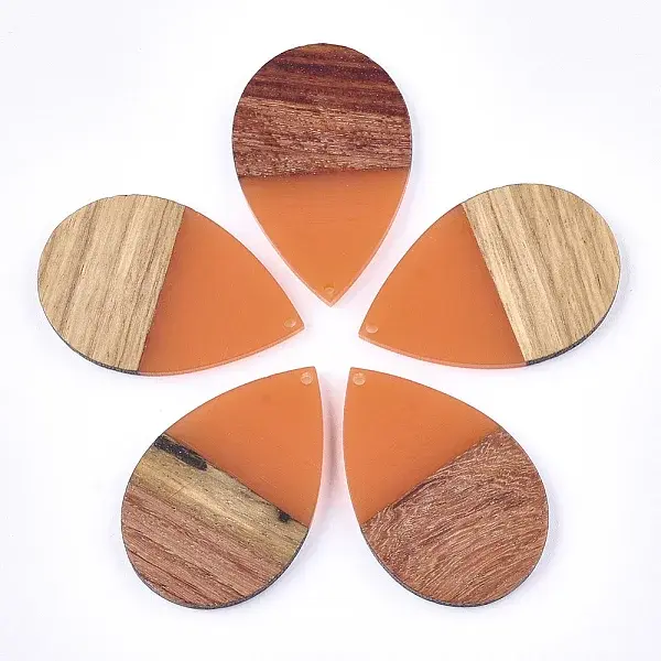Resin & Walnut Wood Pendants